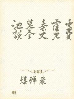 池慕秦霍云霆小说全文免费阅读