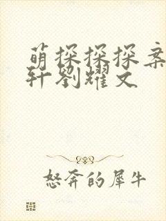 萌探探探案宋亚轩刘耀文