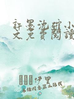 许墨沈确小说全文免费阅读