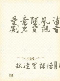 爱意随风消逝短剧免费观看