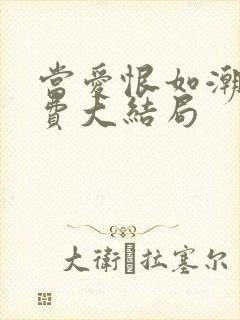 当爱恨如潮生免费大结局