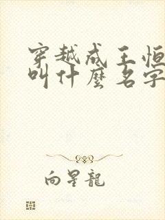 穿越成王恒小说叫什么名字