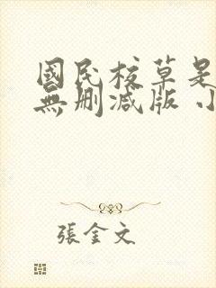 国民校草是女生无删减版 小说