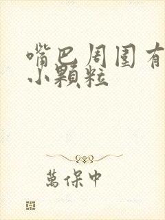 嘴巴周围有很多小颗粒