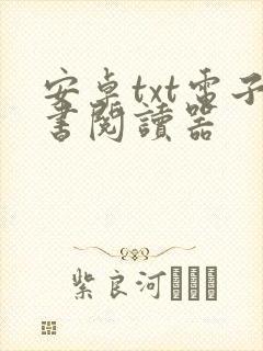 安卓txt电子书阅读器