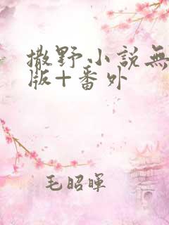 撒野小说无删减版+番外