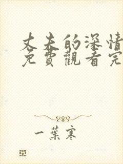 丈夫的深情谎言免费观看完整版