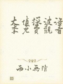 大侦探波洛第9季免费观看