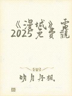 《漫城》电视剧2025免费观看