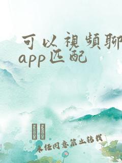 可以视频聊天的app匹配
