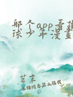 哪个app看排球少年漫画免费