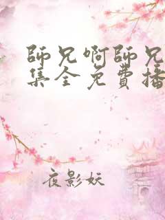 师兄啊师兄45集全免费播放