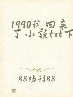 1990我回来了小说txt下载