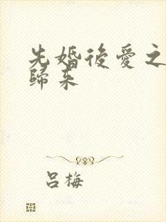 先婚后爱之亡夫归来