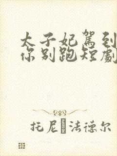 太子妃驾到总裁你别跑短剧全集