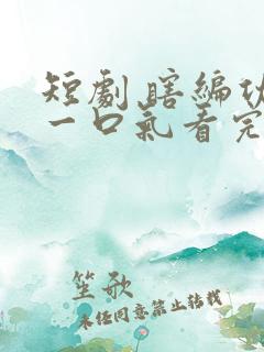 短剧 瞎编功法一口气看完合集