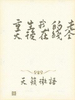 重生我的老婆是天后在线全文阅读