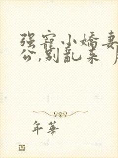 强宠小娇妻:老公,别乱来 月下销魂