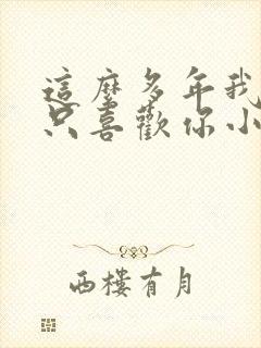 这么多年我还是只喜欢你小说免费阅读