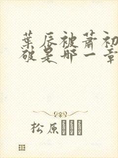 叶辰被萧初然识破是哪一章