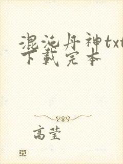 混沌丹神txt下载完本