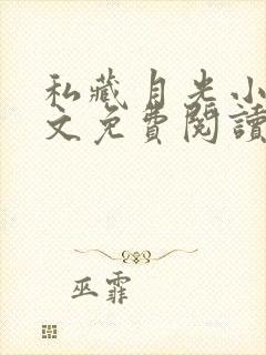 私藏月光小说全文免费阅读