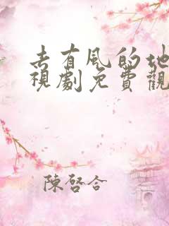 去有风的地方电视剧免费观看流畅