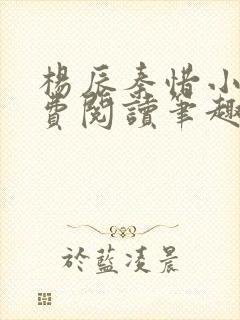 杨辰秦惜小说免费阅读笔趣阁更新