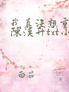 我真没想重生啊陈汉升txt小说下载