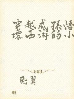 穿越成孙悟空破坏西游的小说