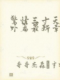 惊情三十天2番外篇最新章节阅读