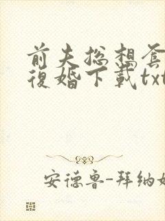 前夫总想套路我复婚下载txt