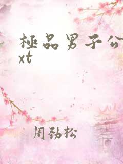 极品男子公寓txt