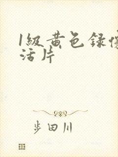 1级黄色录像生活片