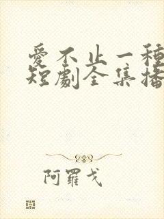 爱不止一种方式短剧全集播放