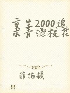 重生2000追求青涩校花同桌开始小说第十五章