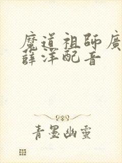 魔道祖师广播剧薛洋配音