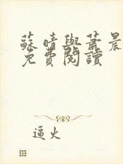 苏晴与萧晨兵王免费阅读