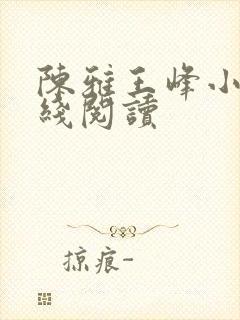 陈雅王峰小说在线阅读