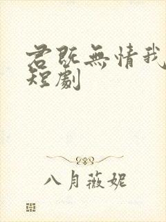 君既无情我便休短剧