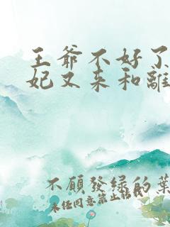 王爷不好了,王妃又来和离了全文