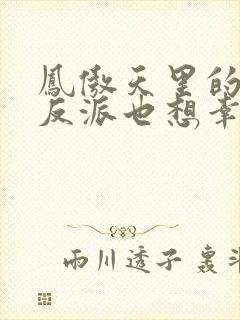 凤傲天里的黄毛反派也想幸福