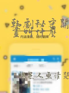 韩剧秘密关系漫画叫什么