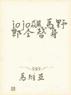 jojo飙马野郎全替身