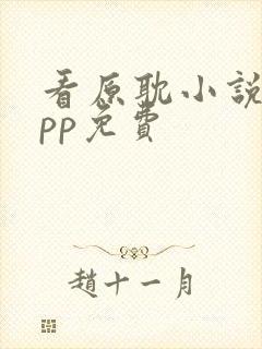 看原耽小说的app免费