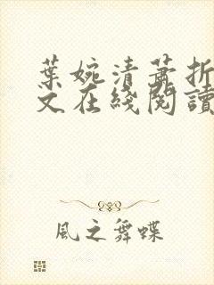 叶婉清萧折彦全文在线阅读