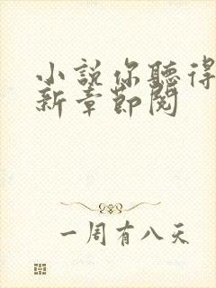 小说你听得见最新章节阅