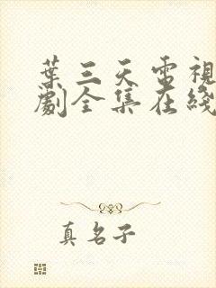 叶三天电视连续剧全集在线观看