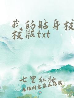 我的贴身校花精校版txt