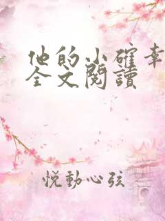 他的小确幸免费全文阅读